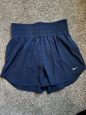 Nike Women's Navy Athletic Shorts with Thick Elastic Waist
